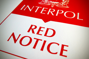 Czerwona nota Interpolu. Czerwona nota Interpolu.