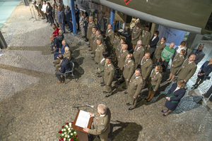 Widok z góry na kadrę kierowniczą oraz gości. Widok z góry na kadrę kierowniczą oraz gości.