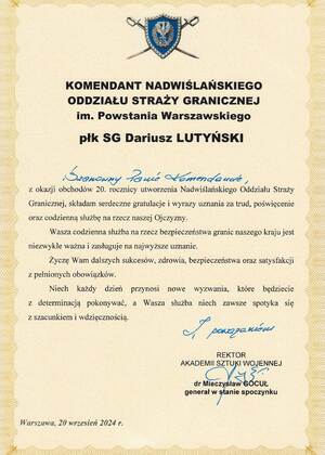 Gratulacje. Akademia Sztuki Wojennej. Gratulacje. Akademia Sztuki Wojennej.
