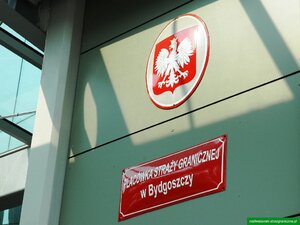 Tablica informacyjna Placówka Straży Granicznej w Bydgoszczy. Tablica informacyjna Placówka Straży Granicznej w Bydgoszczy.