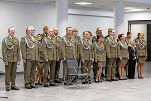 Uroczysty apel ślubowania nowo przyjętych funkcjonariuszy. Uroczysty apel ślubowania nowo przyjętych funkcjonariuszy.