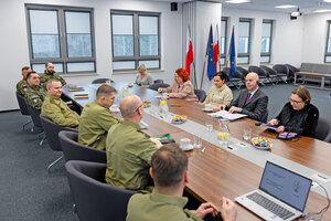 Wizyta delegacji Rady Europy w Placówce Straży Granicznej w Lesznowoli. Wizyta delegacji Rady Europy w Placówce Straży Granicznej w Lesznowoli.