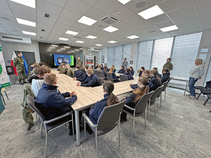 Wizyta uczniów z Grudziądza w Komendzie NwOSG. Wizyta uczniów z Grudziądza w Komendzie NwOSG.