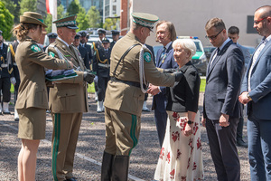 Uroczysty apel w Parku Wolności z okazji 35. rocznicy utworzenia Straży Granicznej Uroczysty apel w Parku Wolności z okazji 35. rocznicy utworzenia Straży Granicznej