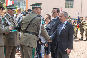 Uroczysty apel w Parku Wolności z okazji 35. rocznicy utworzenia Straży Granicznej Uroczysty apel w Parku Wolności z okazji 35. rocznicy utworzenia Straży Granicznej