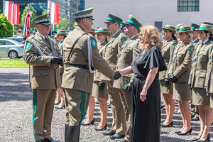 Uroczysty apel w Parku Wolności z okazji 35. rocznicy utworzenia Straży Granicznej Uroczysty apel w Parku Wolności z okazji 35. rocznicy utworzenia Straży Granicznej