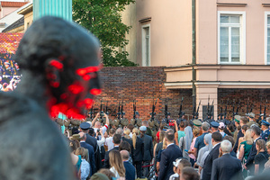 Uroczystość na Pl. Kasińskich. Uroczystość na Pl. Kasińskich.