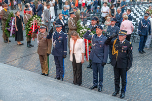 Uroczystość na Pl. Kasińskich. Uroczystość na Pl. Kasińskich.