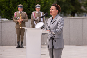Uroczystość pod Pomnikiem Polskiego Państwa Podziemnego i AK. Uroczystość pod Pomnikiem Polskiego Państwa Podziemnego i AK.