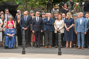 Uroczystość pod Pomnikiem Polskiego Państwa Podziemnego i AK. Uroczystość pod Pomnikiem Polskiego Państwa Podziemnego i AK.