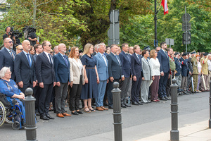 Uroczystość pod Pomnikiem Polskiego Państwa Podziemnego i AK. Uroczystość pod Pomnikiem Polskiego Państwa Podziemnego i AK.